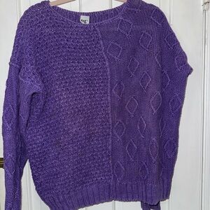 Vintage 80s Cozy Purple Women's Sweater